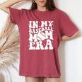 In My Baseball Mom Era Baseball Mama Game Day Women's Oversized Comfort T-Shirt Crimson