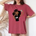 Black Woman Graduate Seniors Class Of 2024 African American Women's Oversized Comfort T-Shirt Crimson