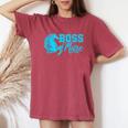 Boss Mare Equestrian Horseback Riding Girls For Women Women's Oversized Comfort T-Shirt Crimson