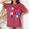 Boy Mama Groovy Mama And Daddy Spidey Mom In My Mom Era Women's Oversized Comfort T-Shirt Crimson