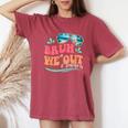 Bruh We Out Happy Last Day Of School Teacher Beach Summer Women's Oversized Comfort T-Shirt Crimson