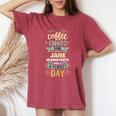 Coffee Chaos And Jane Personalized Jane Name Women's Oversized Comfort T-Shirt Crimson