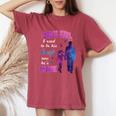 Dad's Girl I Used To Be His Angel Now He Is Mine Daughter Women's Oversized Comfort T-Shirt Crimson