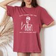Don't Worry I Did This On A Mannequin Once Skeleton Nurse Women's Oversized Comfort T-Shirt Crimson