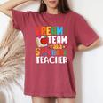 Dream Team Aka 5Th Grade Teacher Fifth Grade Teachers Women's Oversized Comfort T-Shirt Crimson
