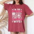 Female Veteran And Veteran's Wife Veteran Mom Women's Oversized Comfort T-Shirt Crimson