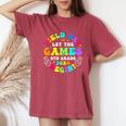 Field Day 2024 Let Game Begin 6Th Grade For Kid Teacher Girl Women's Oversized Comfort T-Shirt Crimson