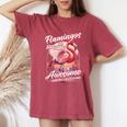 Flamingo Girls Boys Flamingos Are Awesome Women's Oversized Comfort T-Shirt Crimson