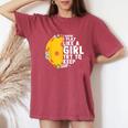 Floral I Know I Play Like A Girl Try To Keep Up Pickleball Women's Oversized Comfort T-Shirt Crimson