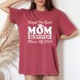 Forget The Grad Mom Survived Class Of 2024 Sarcastic Grad Women's Oversized Comfort T-Shirt Crimson