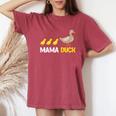 Duck Lover Mama Duck Ducks Women's Oversized Comfort T-Shirt Crimson