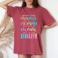 For Mom And Son Bruh Women's Oversized Comfort T-Shirt Crimson