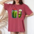 Pickle Surprise Of Sliced Pickles Pickle Women Women's Oversized Comfort T-Shirt Crimson