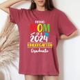 Proud Mom Of A Class Of 2024 Kindergarten Graduate Women's Oversized Comfort T-Shirt Crimson