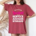 Service Advisor Wife Wedding Anniversary Women's Oversized Comfort T-Shirt Crimson