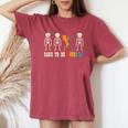 Gay Skeleton Dare Be Yourself Rainbow Pride Flag Lgbtq Men Women's Oversized Comfort T-Shirt Crimson