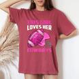 This Girl Loves Her Cowboys Football American Lovers Cowboys Women's Oversized Comfort T-Shirt Crimson