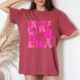 In My Girl Mom Era Mom Of Girl Mother's Day Women Women's Oversized Comfort T-Shirt Crimson