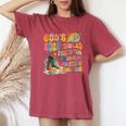 God's Rock Solid Breaker Rock Beach Vbs 2024 Christian Women's Oversized Comfort T-Shirt Crimson
