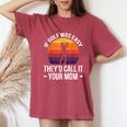 If Golf Was Easy They'd Call It Your Mom Sport Mother Adult Women's Oversized Comfort T-Shirt Crimson