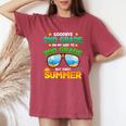 Goodbye 2Nd Grade Way To 3Rd Grade First Summer Graduation Women's Oversized Comfort T-Shirt Crimson