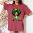 Green Mother Earth Day Gaia Save Our Planet Nature Recycling Women's Oversized Comfort T-Shirt Crimson