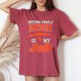 Hang Gliding Instructor Getting People High Women's Oversized Comfort T-Shirt Crimson