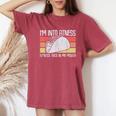 I'm Into Fitness Taco In My Mouth Youth Food Meme Women's Oversized Comfort T-Shirt Crimson