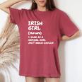 Irish Girl Definition Ireland Women's Oversized Comfort T-Shirt Crimson