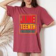 Junenth Day 1865 Black Pride Freedom Day Women Women's Oversized Comfort T-Shirt Crimson