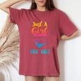 Just A Girl Who Loves Pole Vault Pole Vault Women's Oversized Comfort T-Shirt Crimson