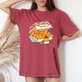 Kitten Nuggets Fast Food Cat Mom Women's Oversized Comfort T-Shirt Crimson