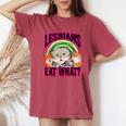 Lesbians Eat What Cats Love Cute Boy Women's Oversized Comfort T-Shirt Crimson