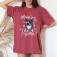 Maine Coon Mama Cute Dilute Calico Women's Oversized Comfort T-Shirt Crimson