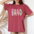 Marching Band Grandma Marching Band Grandmother Women's Oversized Comfort T-Shirt Crimson