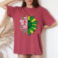 Mental Health Sunflower Ok Not To Be Okay Awareness Women Women's Oversized Comfort T-Shirt Crimson