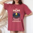 My Mom Is A Police Officer Proud Cop Mother Matching Family Women's Oversized Comfort T-Shirt Crimson