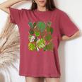 Monstera Varieties Albo Deliciosa Thai Con Plant Lover Women's Oversized Comfort T-Shirt Crimson