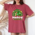 One Lucky Medical Assistant Rainbow St Patrick's Day Women's Oversized Comfort T-Shirt Crimson