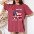 Patriotic Nurse July 4Th Red White Blue Oncology Nurse Crew Women's Oversized Comfort T-Shirt Crimson