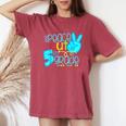 Peace Out 5Th Grade End Of School Year Teacher Student Women's Oversized Comfort T-Shirt Crimson