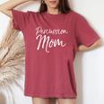 Percussion Mom Cute Marching Band Mother Women Women's Oversized Comfort T-Shirt Crimson