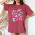 In My Praying Mama Era Christian Quotes Women's Oversized Comfort T-Shirt Crimson