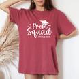 Prom Squad 2024 Proud Mom Graduation Prom Class Of 2024 Women's Oversized Comfort T-Shirt Crimson