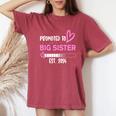 Promoted To Big Sister 2024 First Time Big Sister New Women's Oversized Comfort T-Shirt Crimson