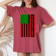 Registered Nurse Unia Flag Pan African American Flag 1865 Women's Oversized Comfort T-Shirt Crimson