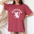 Scotland Vintage Lion Scottish Pride Uk Women's Oversized Comfort T-Shirt Crimson