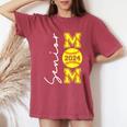 Senior Mom 2024 Softball Mommy Class Of 2024 Graduation 2024 Women's Oversized Comfort T-Shirt Crimson