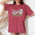 Soccer Mama Mom Mother Mother's Day Cheering Boy Sport Women's Oversized Comfort T-Shirt Crimson