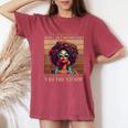 I Am The Storm Black History Melanin Black Empowerment Women's Oversized Comfort T-Shirt Crimson